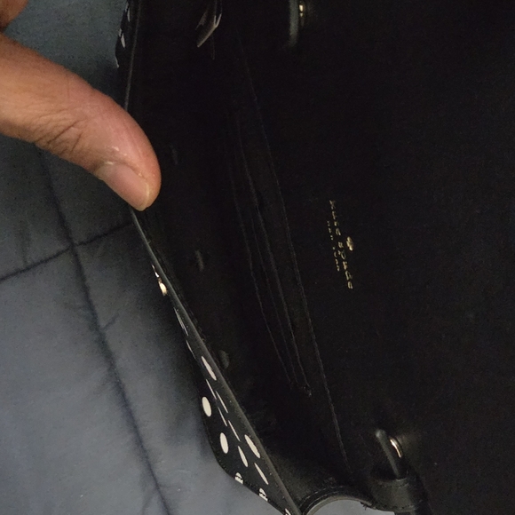 kate spade Black and White Polka Dot Chain Crossbody - Picture 4 of 4